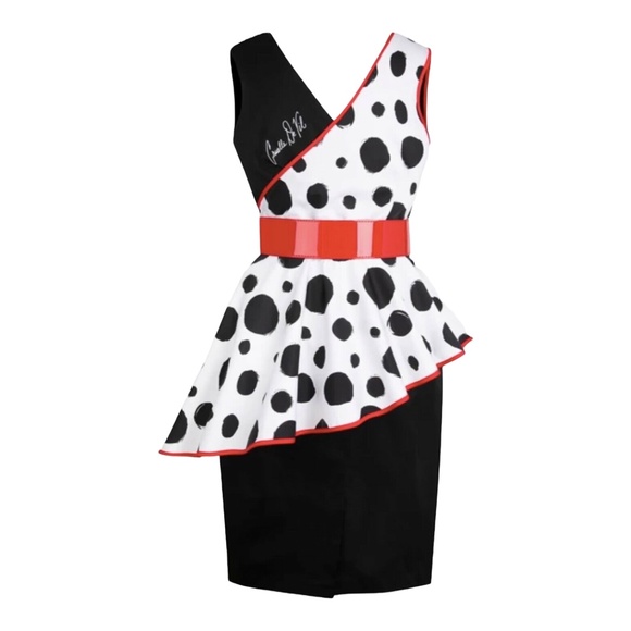 Disney Parks Dress Shop Cruella De Vil Cocktail Dress XS - Picture 2 of 3